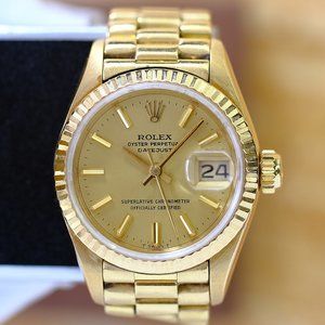 Rolex Datejust 18K Gold Presidential 26mm Watch